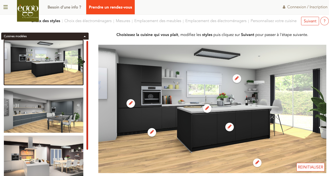 Plan d'agencement cuisine 3D